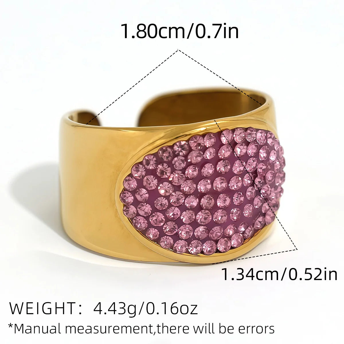 PVD Zircon Statement Ring