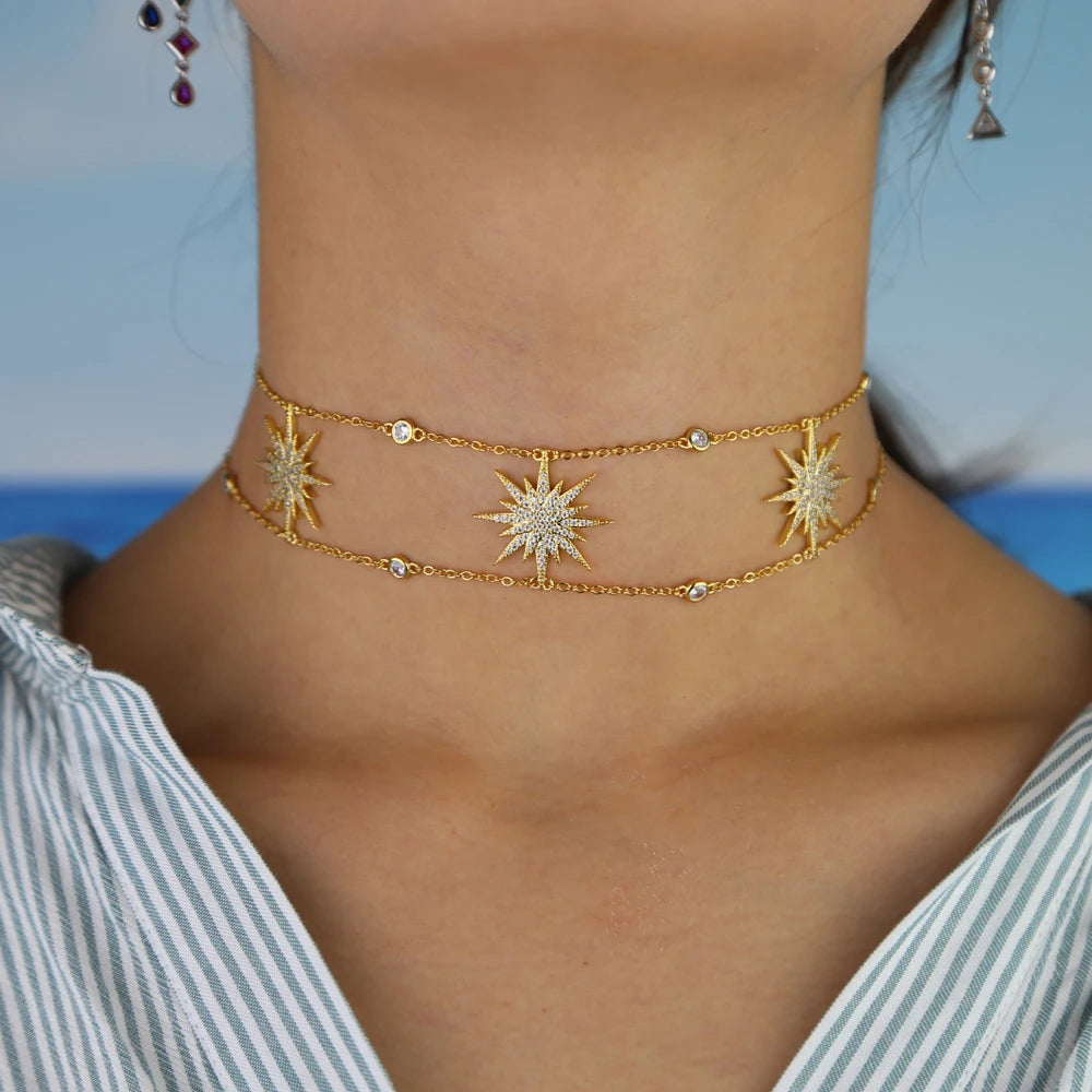 North Star Layered Choker