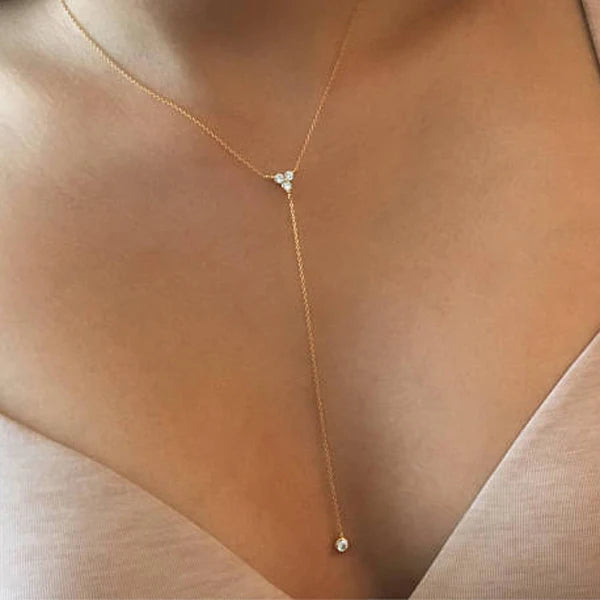 Minimalist Silver Lariat