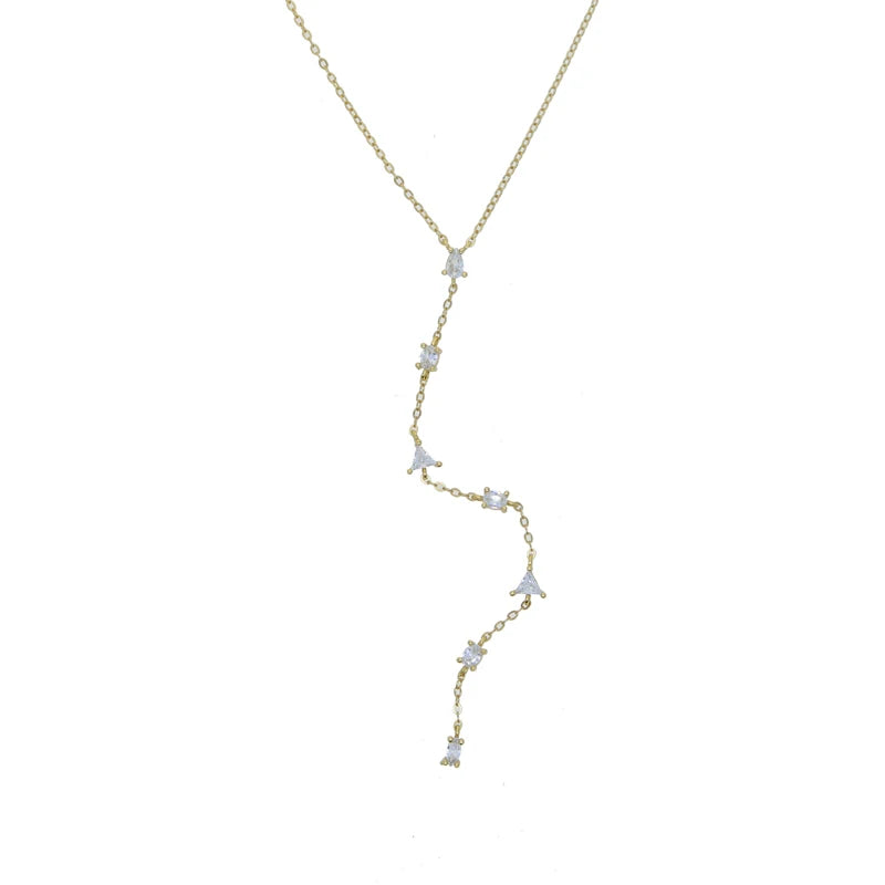 CZ Geometric Lariat