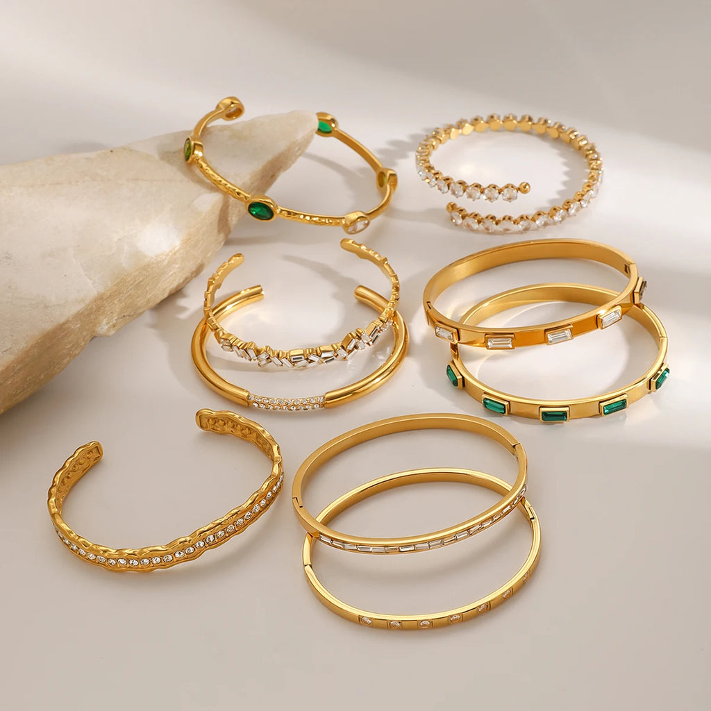 Minimalist Zircon Cuff