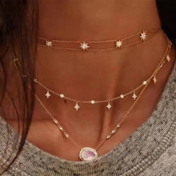 North Star Layered Choker