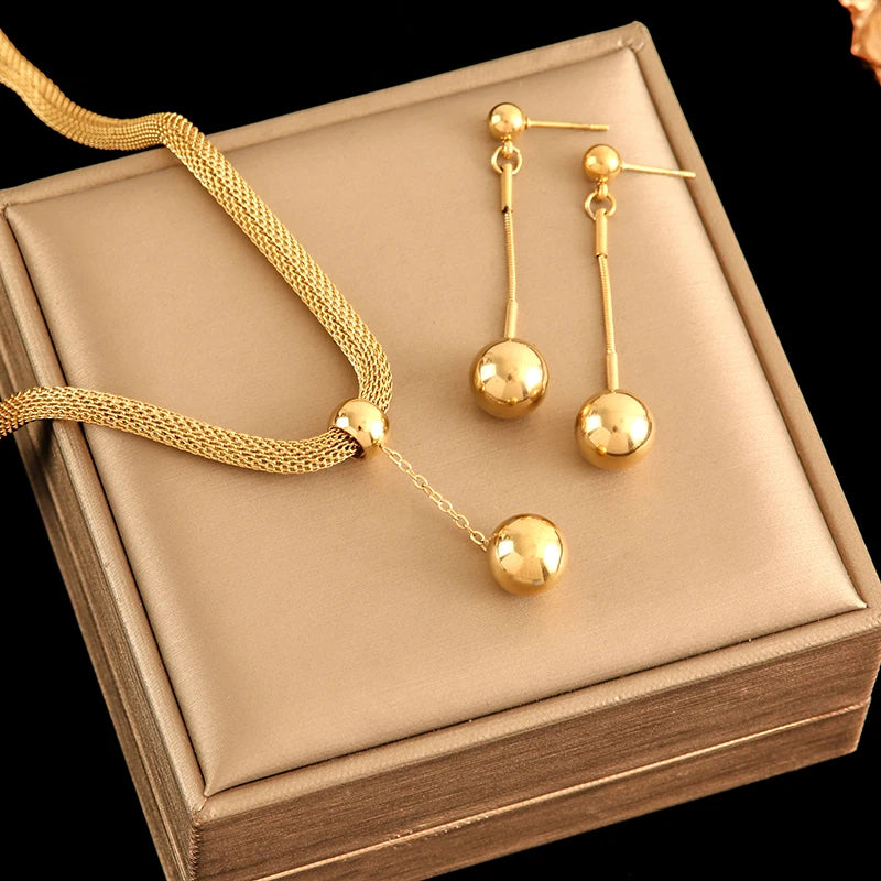 18K PVD Bead Set