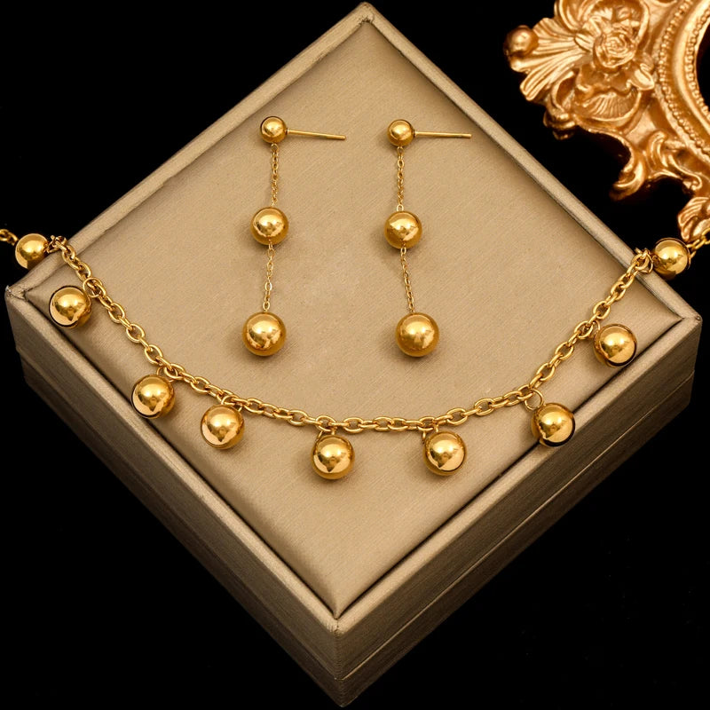 18K PVD Bead Set