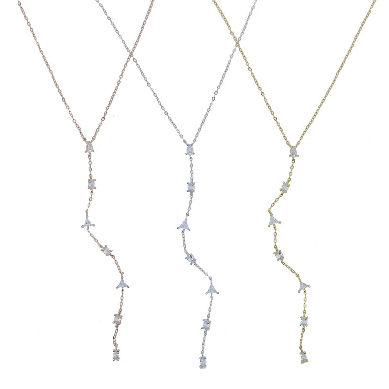 CZ Geometric Lariat