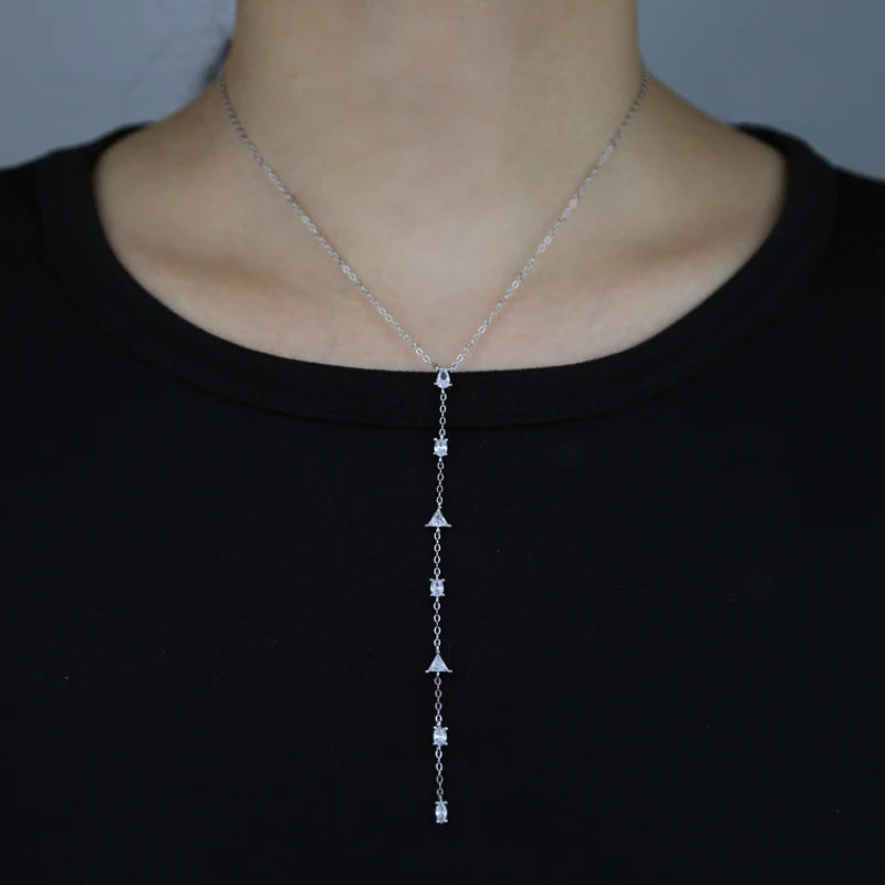CZ Geometric Lariat