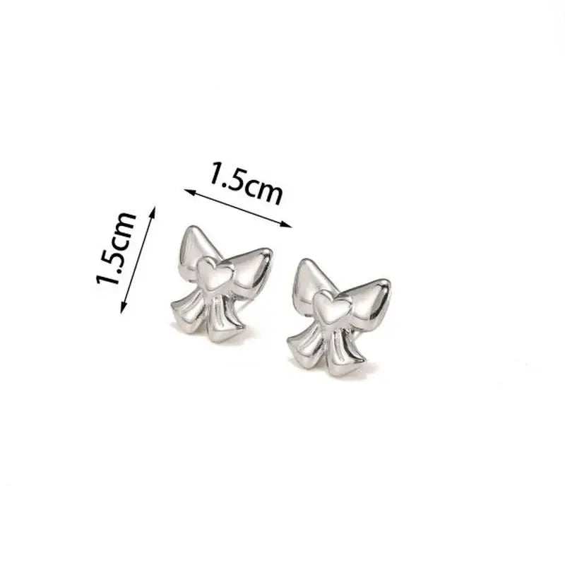 18K PVD Bow Studs