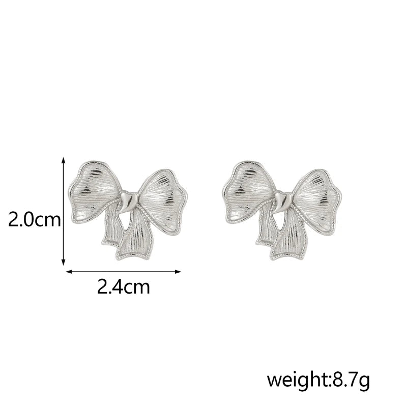 18K PVD Bow Studs