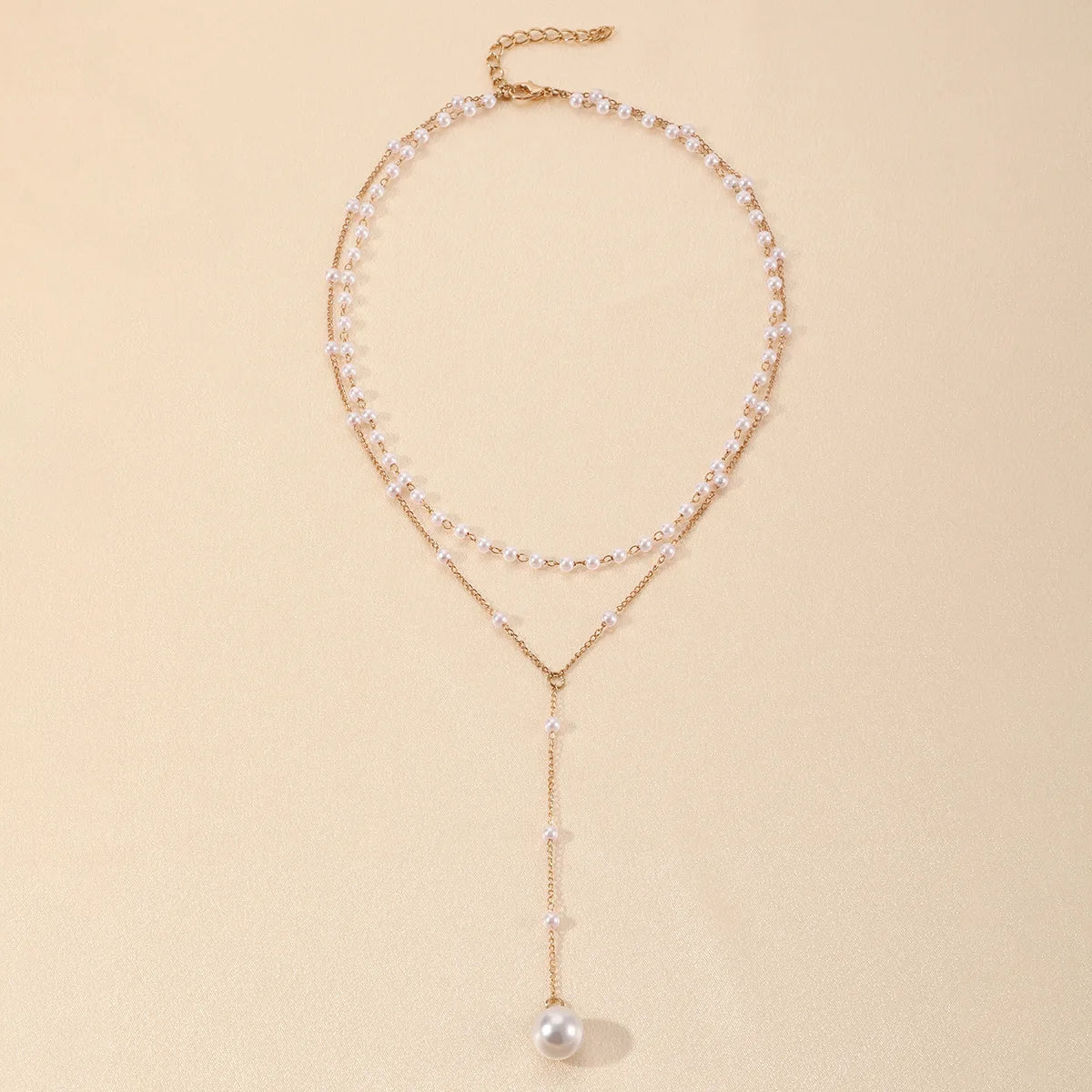 Double Layer Pearl Tassel