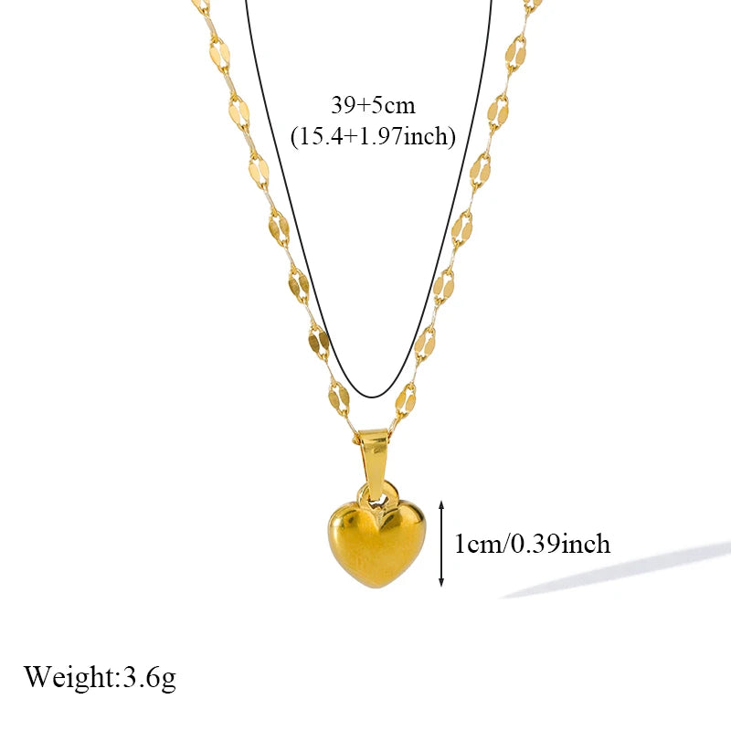 18K Heart Love Set