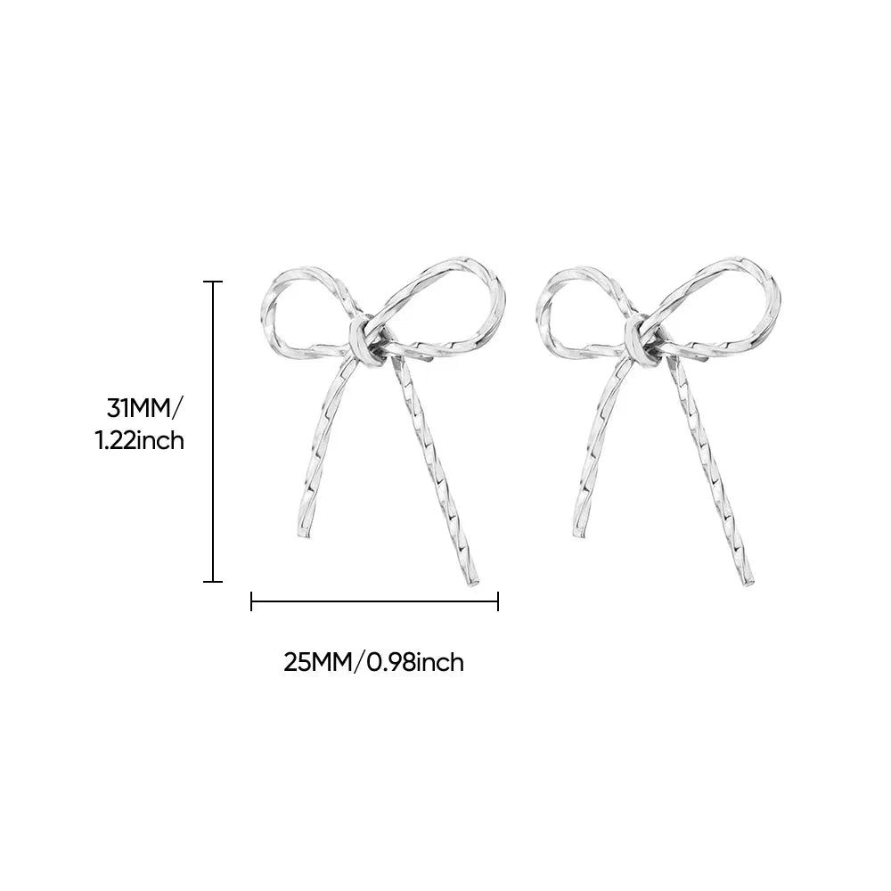 Vintage Bowknot Drop Earrings