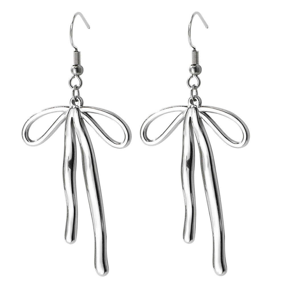 Stainless Bow Knot Drops
