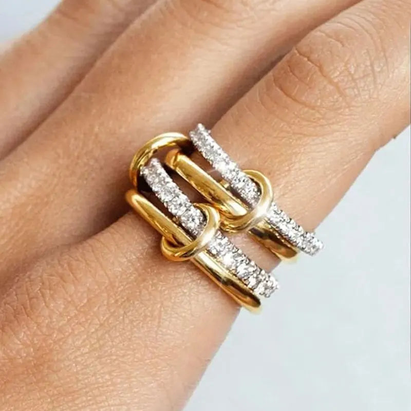Two-Tone Stack Ring