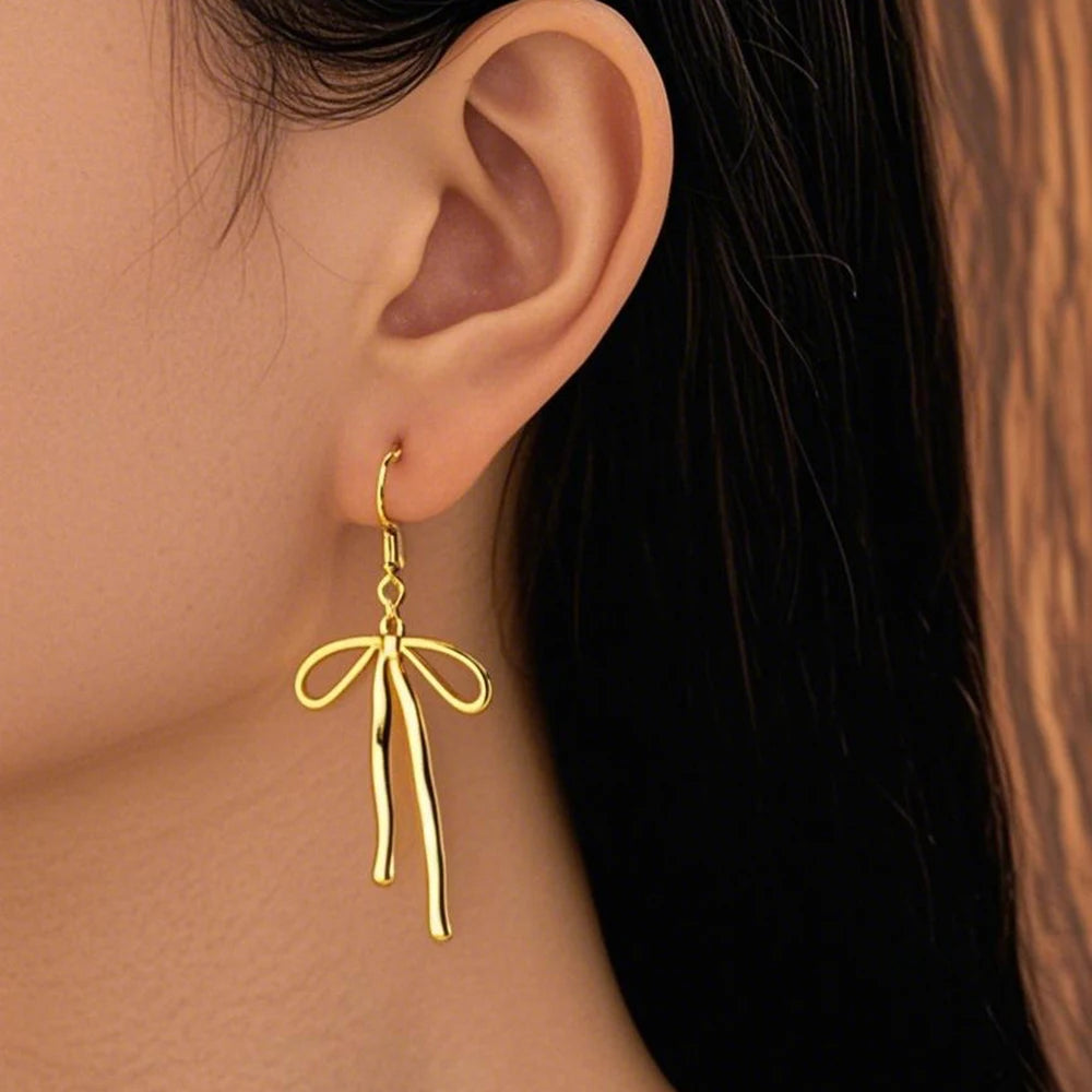 Stainless Bow Knot Drops