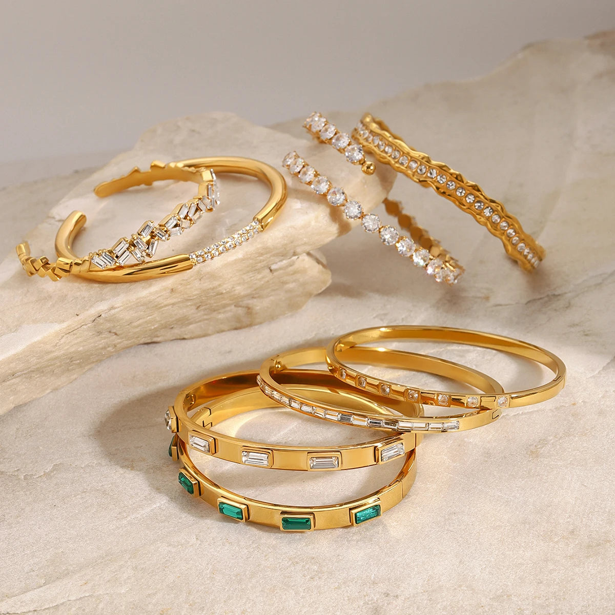 Minimalist Zircon Cuff