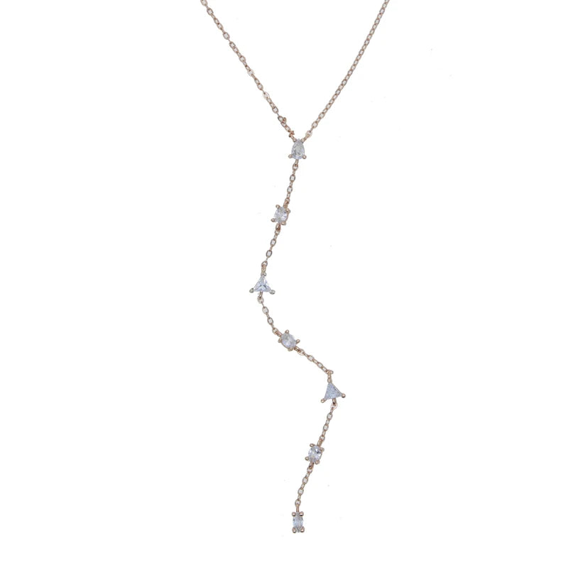 CZ Geometric Lariat