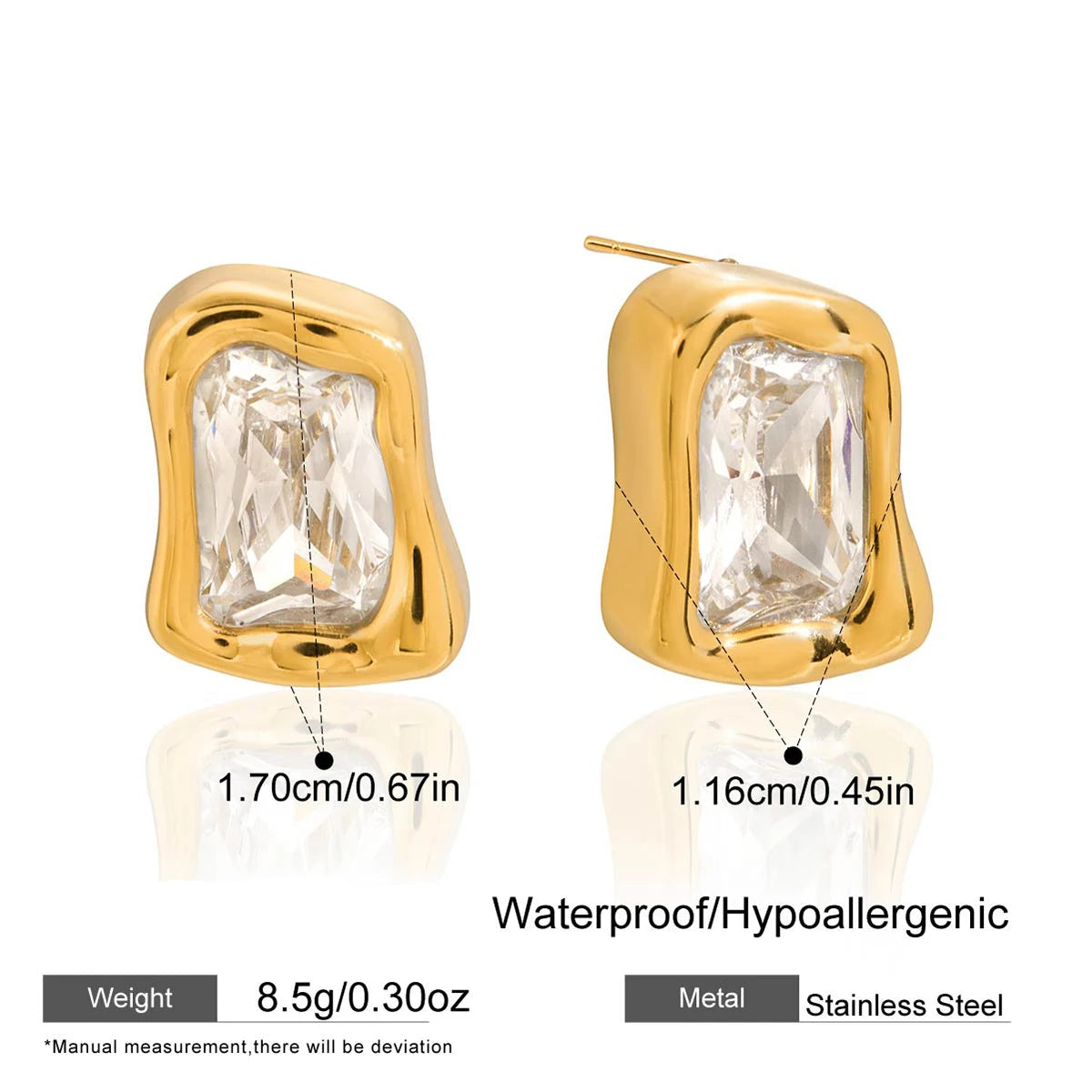 Minimalist Zircon Studs