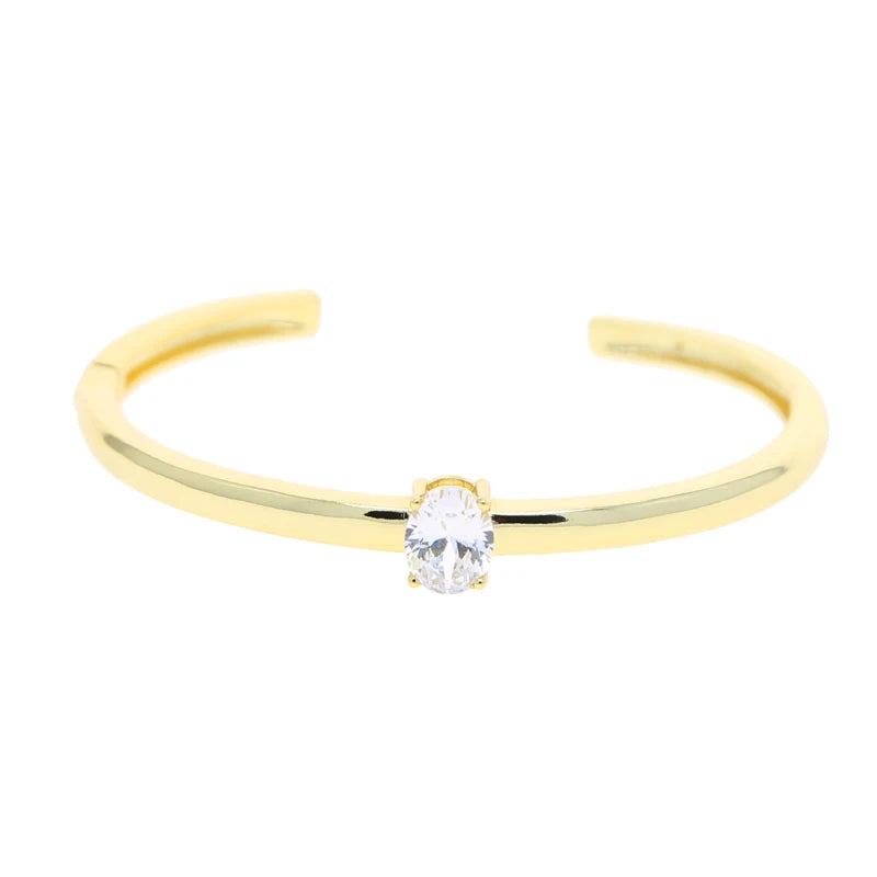 CZ Adjustable Geo Bangle