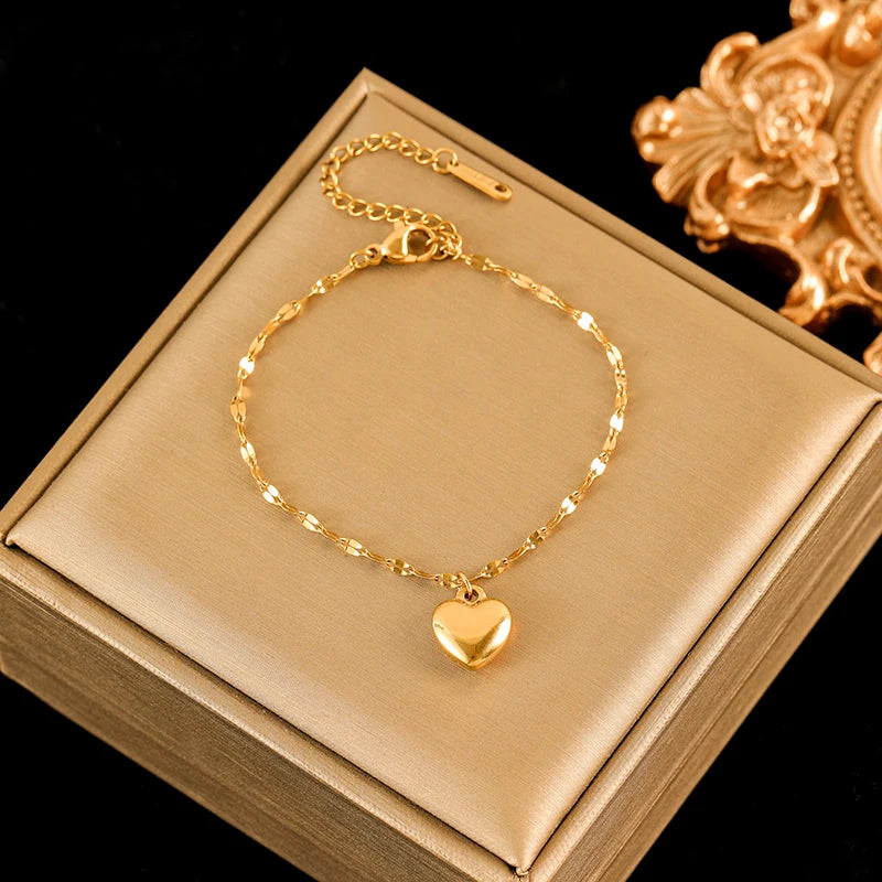 18K Heart Love Set