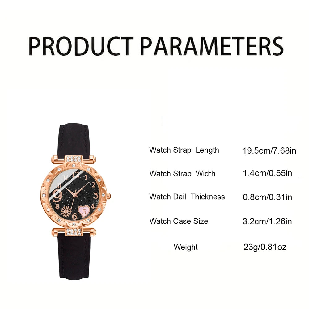 Luxury Leather Watch Set