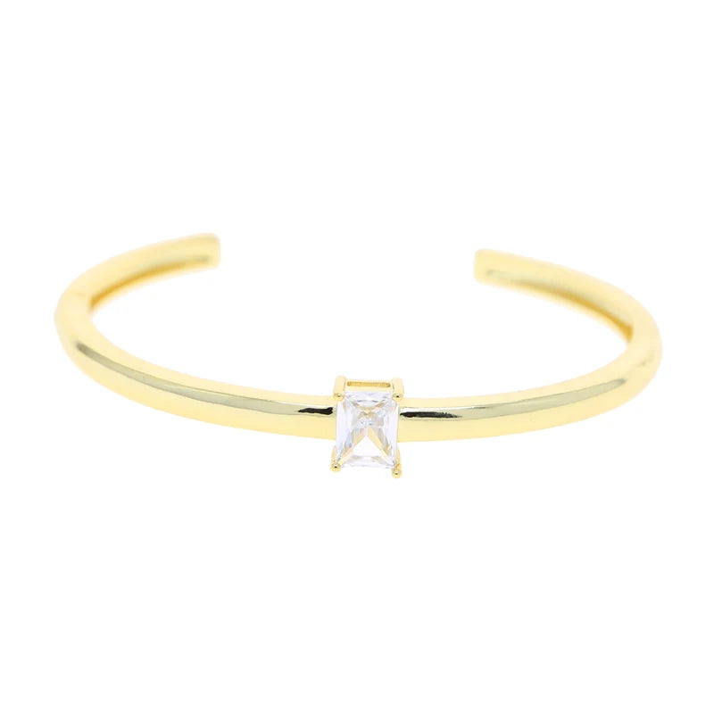 CZ Adjustable Geo Bangle