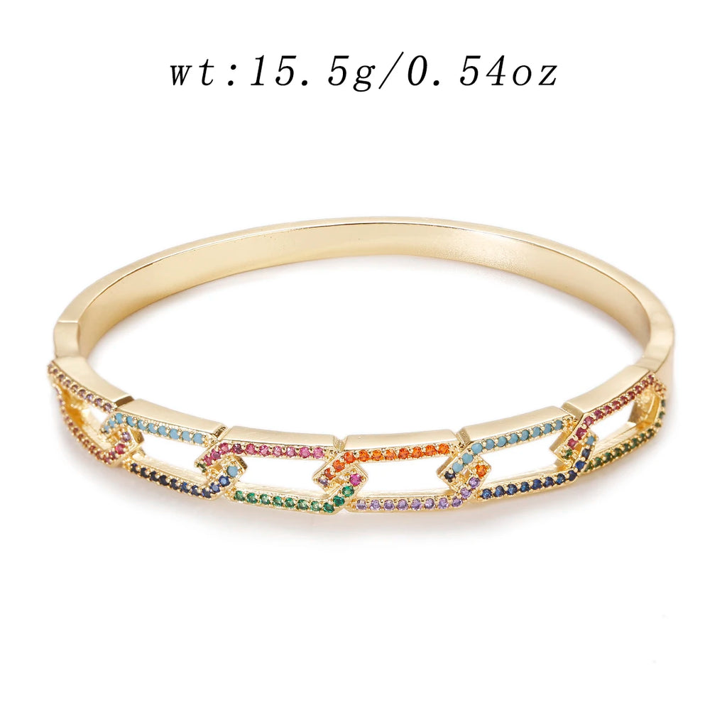 Punk Geo Chain Bangle