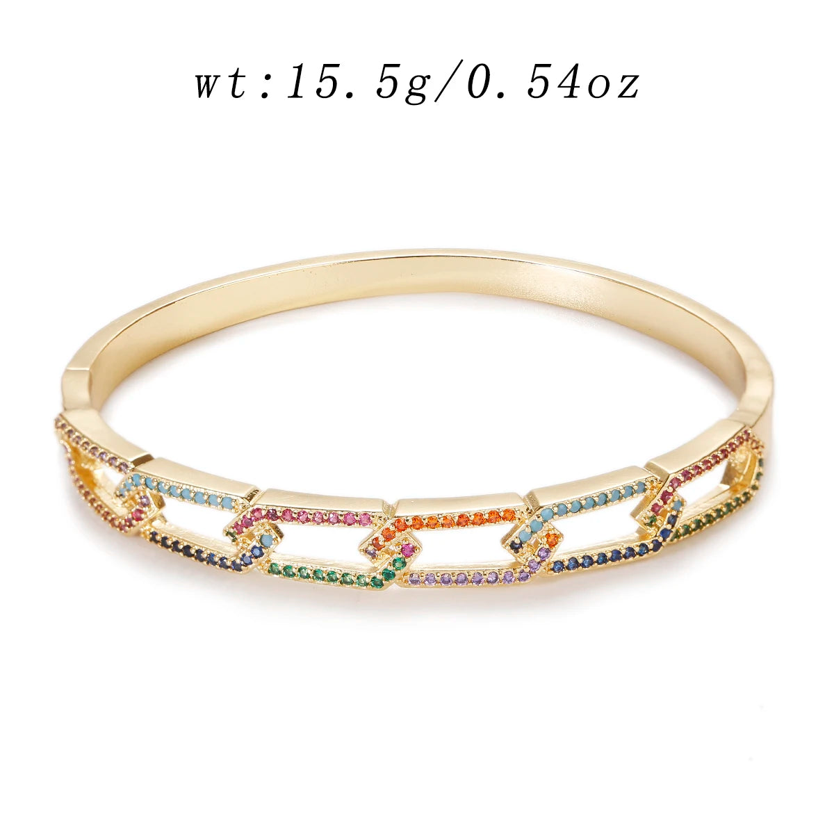 Punk Geo Chain Bangle