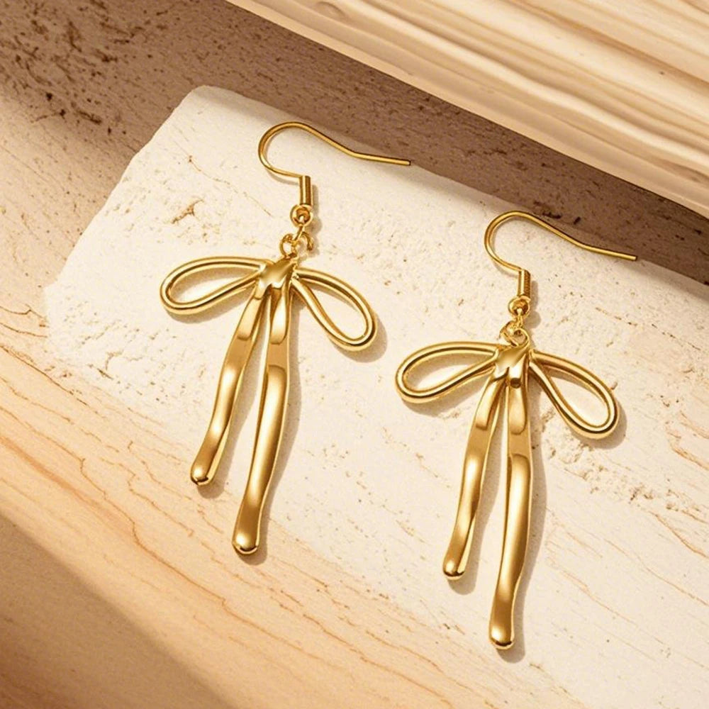 Stainless Bow Knot Drops