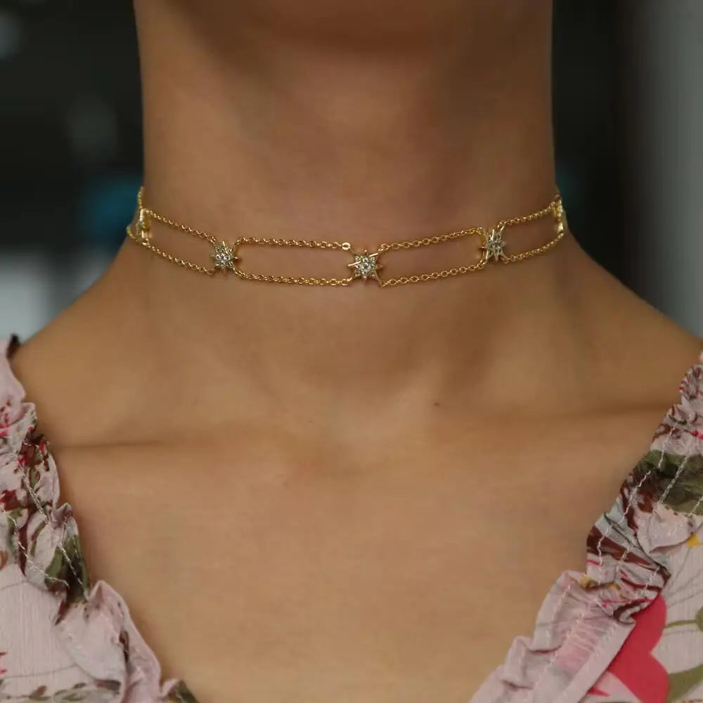 North Star Layered Choker